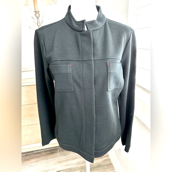 Ann Taylor Casual Jacket and Pants Suit, Black, Size Petite Large - Picture 1 of 16